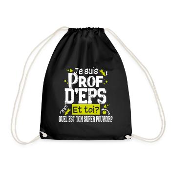 Prof d'EPS Sport Professeur Métier Cadeau Humour - Sac de sport léger - noir - Devant