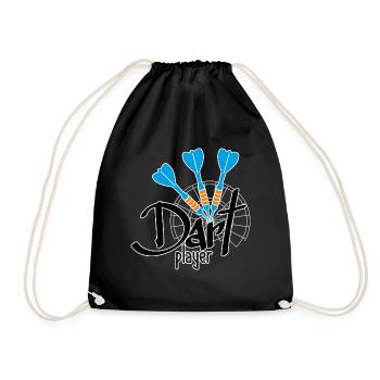 Sports Equipment 3 Darts Dart Player 2 - Drawstring Bag - black - Front