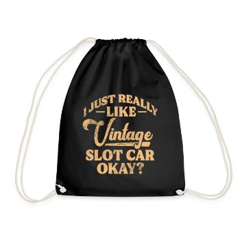 J’aime vraiment les voitures de circuit vintage, d’accord ? - Sac de sport léger - noir - Devant