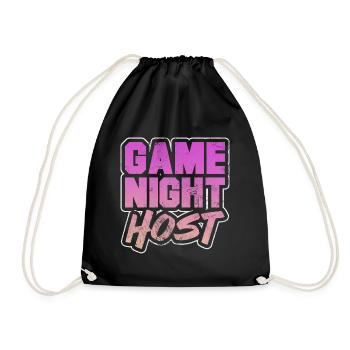 Animateur de soirée de jeux drôles - Jeu de cartes amical - Sac de sport léger - noir - Devant