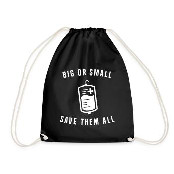Chemotherapy cancer - Drawstring Bag - black - Front