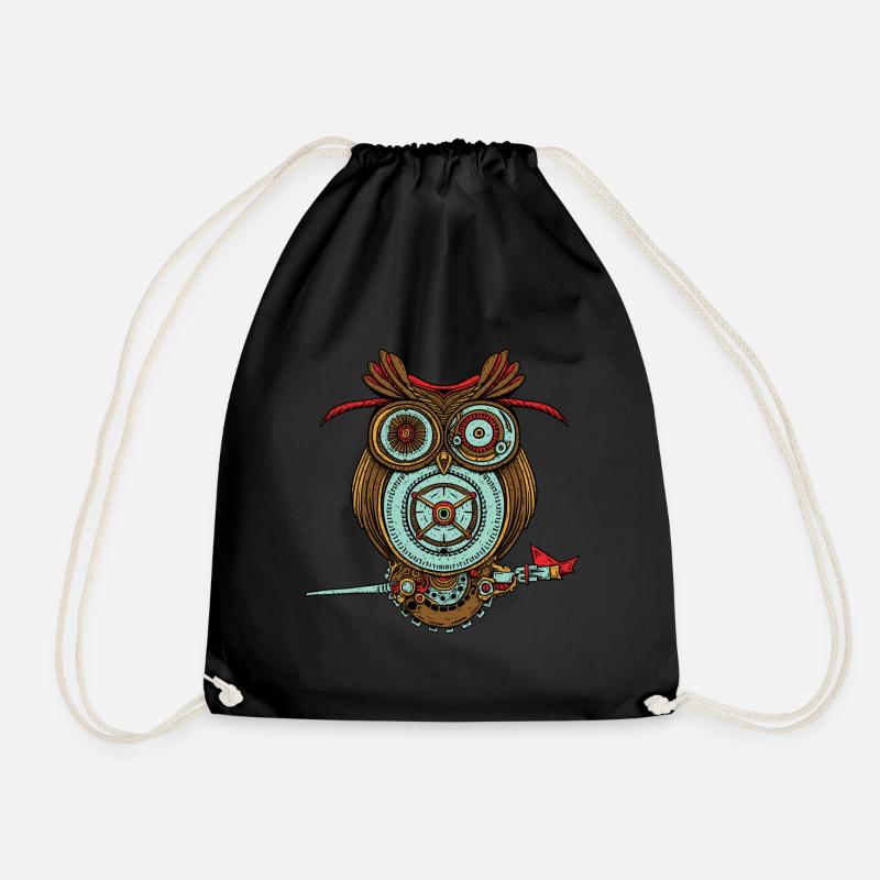 Hibou sage - Sac de sport léger - noir
