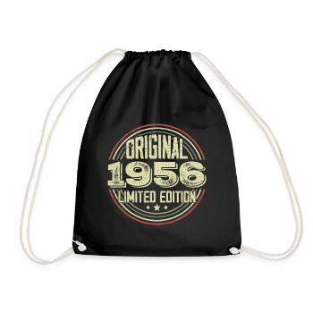 1956 Birthday parties, a legendary vintage - Drawstring Bag - black - Front