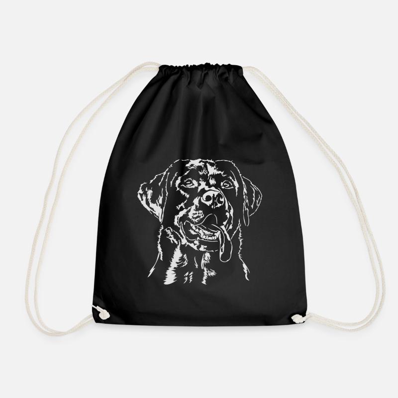 LABRADOR RETRIEVER 2 Hunde Labbi Wilsigns - Turnbeutel - Schwarz