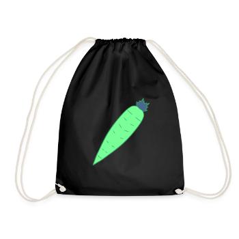 légumes à base de carottes - Sac de sport léger - noir - Devant