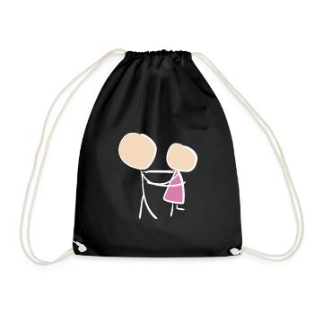 danse cher couple de la Saint-Valentin couples - Sac de sport léger - noir - Devant