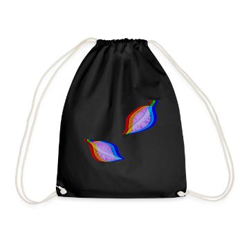 sheet sheet effect 3d - Drawstring Bag - black - Front