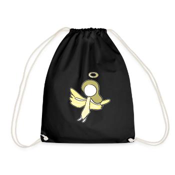 symbole de la femme protectrice des anges - Sac de sport léger - noir - Devant