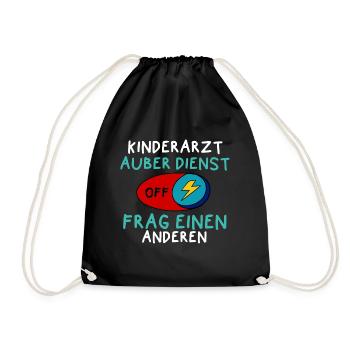 Kinderarzt Außer Dienst Krankenhaus Medizin Arzt - Turnbeutel - Schwarz - Vorne