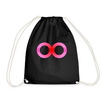 Eight Infinity 4 - Drawstring Bag - black - Front