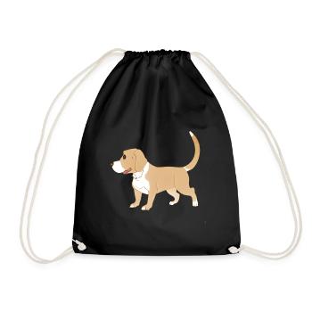 Chien animal symbole orange animal animal de compagnie - Sac de sport léger - noir - Devant