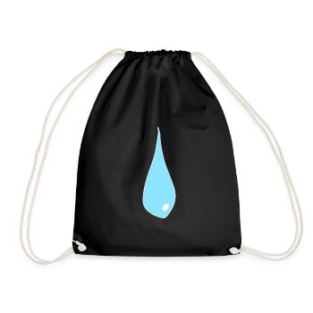 Eau de larmes triste - Sac de sport léger - noir - Devant