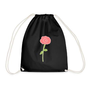 plante, fleur, rose, symbole, rose - Sac de sport léger - noir - Devant