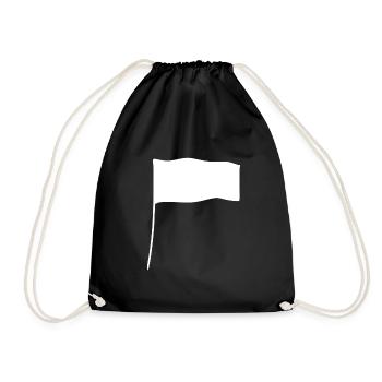 Flag Shape Icon - Drawstring Bag - black - Front