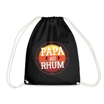Papa Au Rhum Original Fan de l Apéro Alcool - Sac de sport léger - noir - Devant