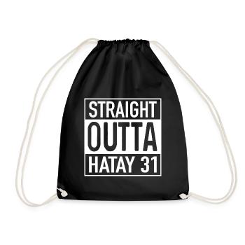 Straight OUTTA Hatay 31 - Turnbeutel - Schwarz - Vorne
