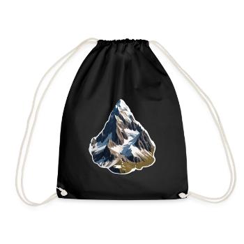 Mountain - Drawstring Bag - black - Front
