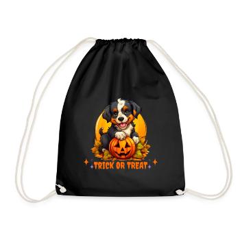 Trick or treat Bernese Mountain Dog Puppy - Sac de sport léger - noir - Devant