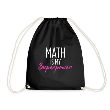Maths T-shirt maths professeur de maths cadeau - Sac de sport léger - noir - Devant