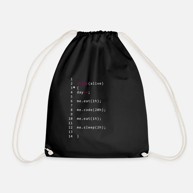 Code vivant - Sac de sport léger - noir