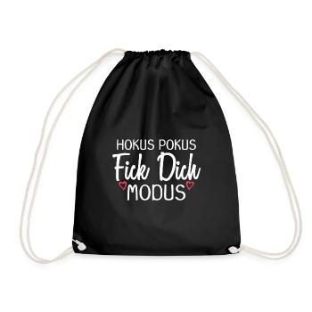 Hokus Pokus Fick dich Modus - Turnbeutel - Schwarz - Vorne