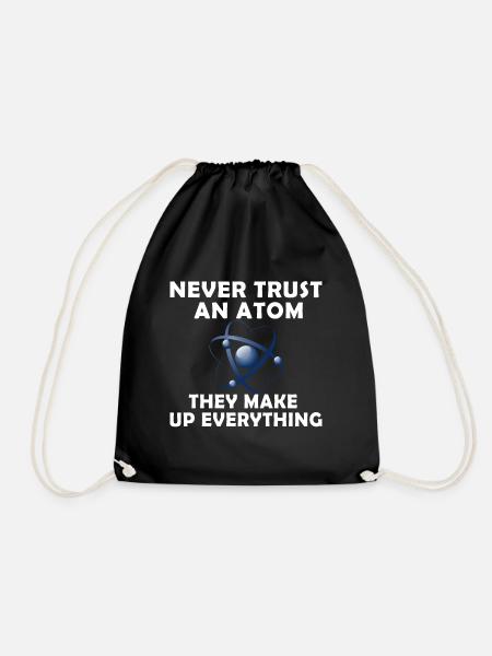 Atom trust - Drawstring Bag - black