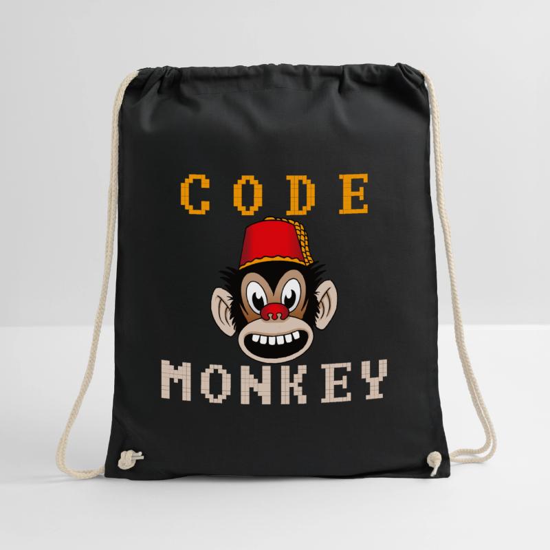 Code monkey Drawstring Bag