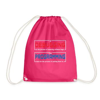 Debugging-Programmierung - Turnbeutel - Fuchsia - Vorne