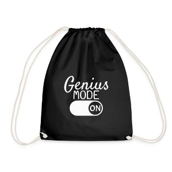 Genius Mode On Genie Je-sais-tout Cadeau - Sac de sport léger - noir - Devant