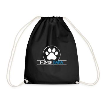 Bester Hunde Papa Geschenk Herrchen Hundebesitzer - Turnbeutel - Schwarz - Vorne