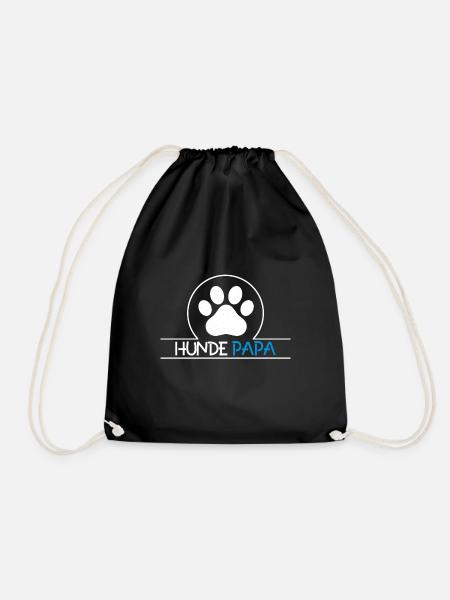 Bester Hunde Papa Geschenk Herrchen Hundebesitzer - Turnbeutel - Schwarz