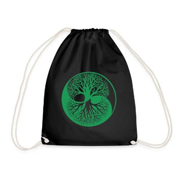 tree of Life - Drawstring Bag - black - Front