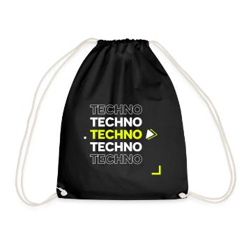 Techno - Sac de sport léger - noir - Devant