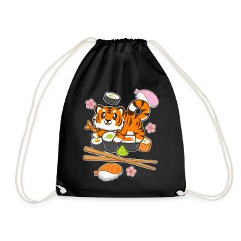 Sushi Tiger - Sac de sport léger - noir - Devant