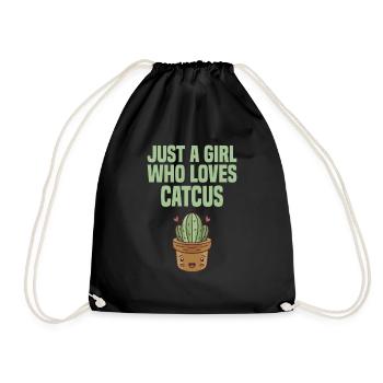 Cactus-plantes-jardinage - Sac de sport léger - noir - Devant