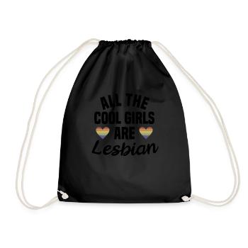 Lgbt Lesbienne Rainbow Flag Bisexuel Queer - Sac de sport léger - noir - Devant