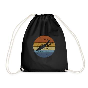 Praying mantis Insect lover Mantis - Drawstring Bag - black - Front