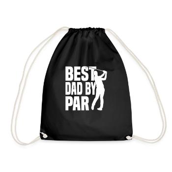 Golf Cart Balls Sport - Drawstring Bag - black - Front