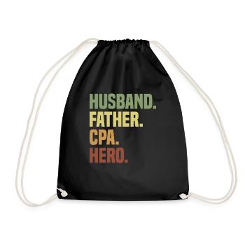 Cpa Accounting Exam Tax - Drawstring Bag - black - Front