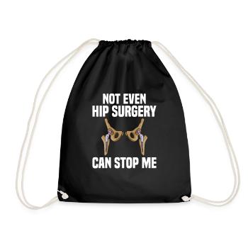 Hip Surgery Hip Surgery - Drawstring Bag - black - Front