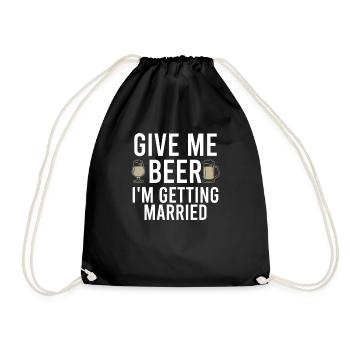Enterrement de vie de garçon marié - Sac de sport léger - noir - Devant