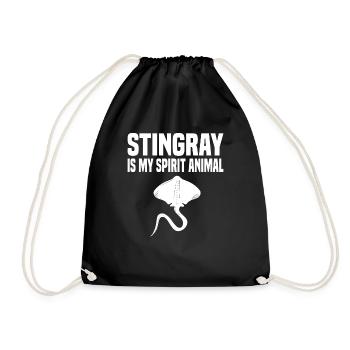 Raies pastenagues Raies Manta Océan - Sac de sport léger - noir - Devant