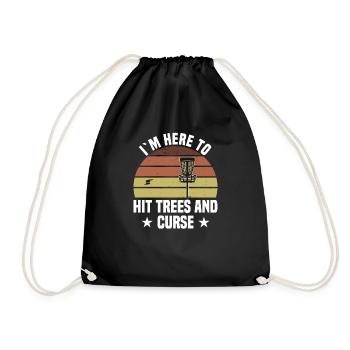 Frisbeegolf Disc Golf - Drawstring Bag - black - Front