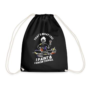 Peinture Art Peintre Artiste Art - Sac de sport léger - noir - Devant