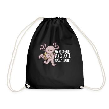 Art teacher School of Painting Artist Brushes - Drawstring Bag - black - Front