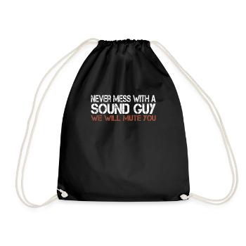 Technicien du son Technicien du son Musique - Sac de sport léger - noir - Devant