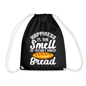 Bread Baking Bread Maker - Drawstring Bag - black - Front