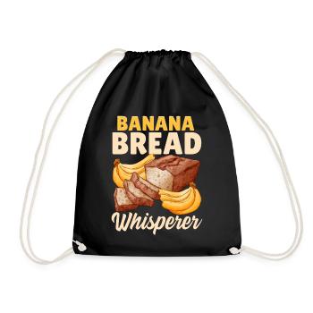 Bread Baking Bread Maker - Drawstring Bag - black - Front