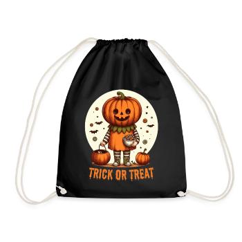 Trick or Treat - Drawstring Bag - black - Front