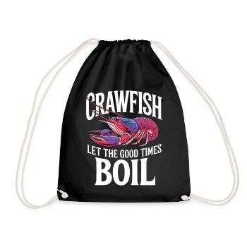 Homards, crabes, crevettes, fruits de mer - Sac de sport léger - noir - Devant